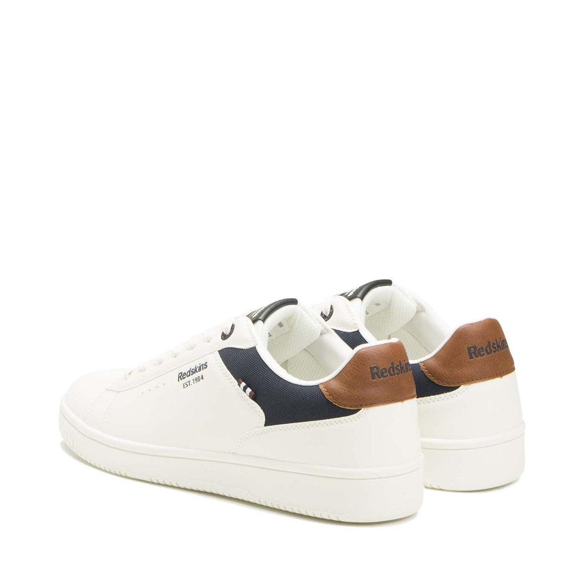 Baskets marron GUNRAY blanc+marine+cognac, REDSKINS