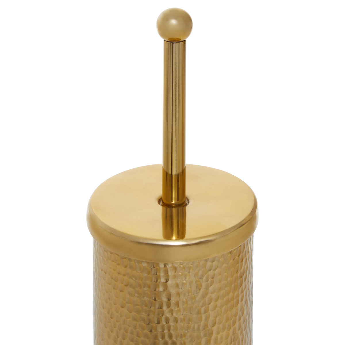 Hammered Effect Toilet Brush gold-coloured, FIFTY FIVE SOUTH