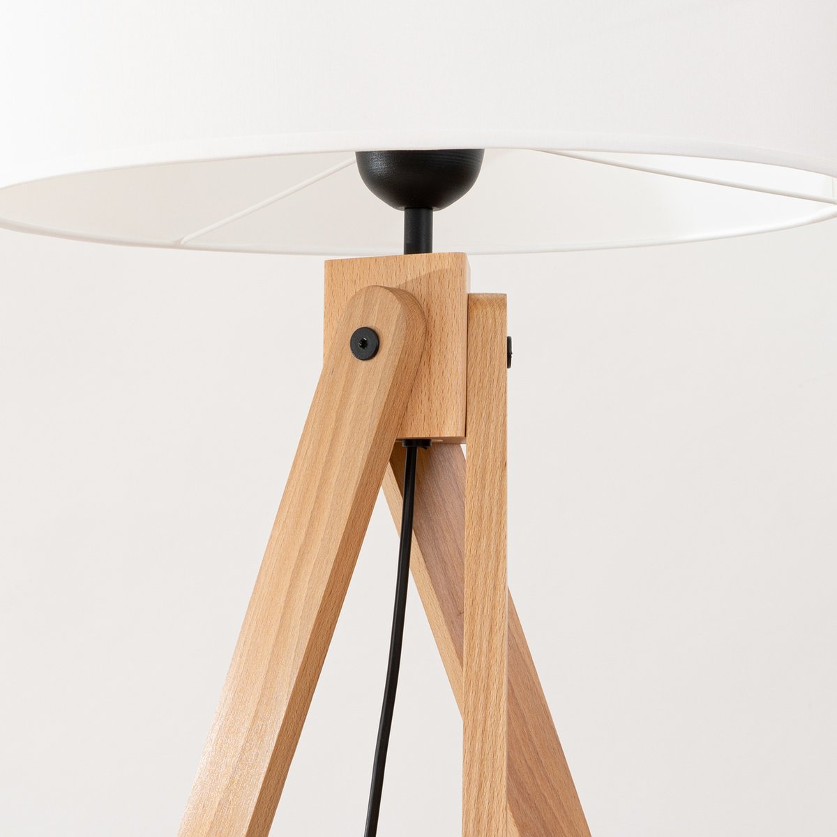 Lampadaire Tissu Blanc E27 1 Natt blanc, EDEN