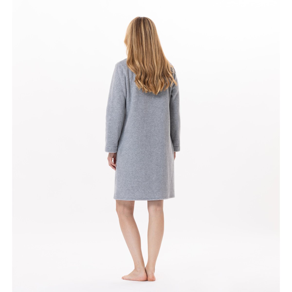 Robe de chambre zippée en polaire ESSENTIEL H54A beige, LE CHAT