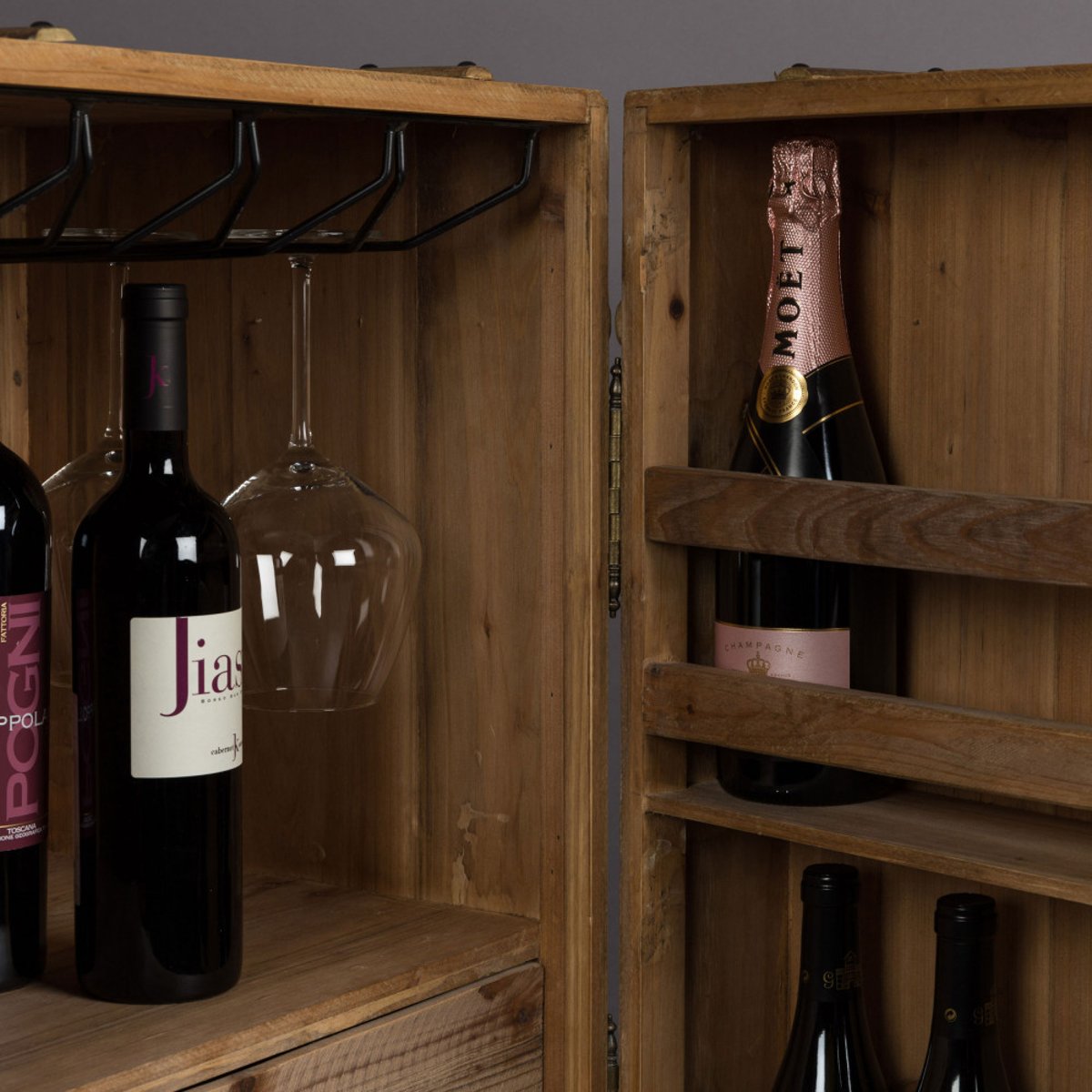 Meuble bar à vin vintage- LICO naturel, DUTCHBONE