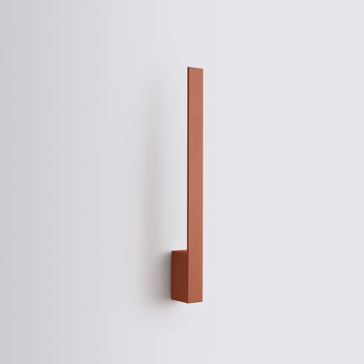 Applique murale Aluminium Ocre Rouge LED 1 Lahti ocre rouge, EDEN