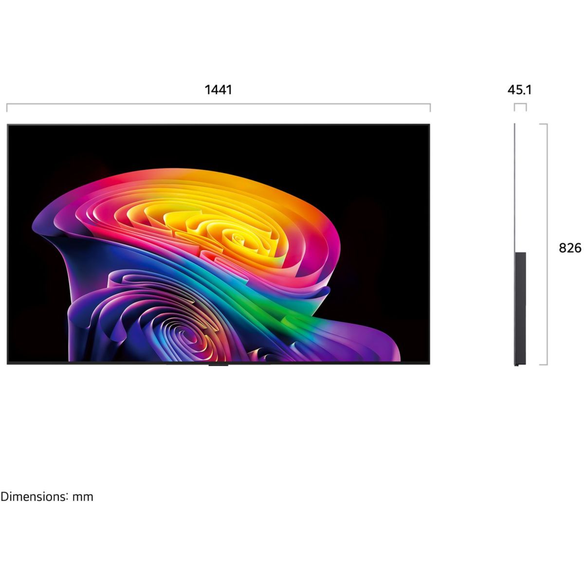TV OLED 65C6 (2026) 65" (164 cm) 4K Ultra HD - Expérience Cinéma & Gaming, 120Hz, Smart TV couleur unique, LG