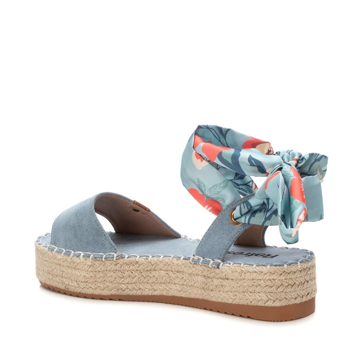 Sandale Plaine Décontractée Rubans bleu jean, REFRESH
