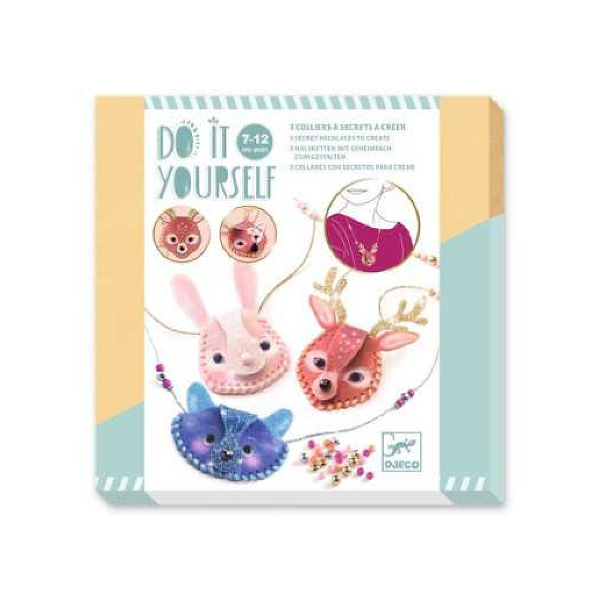 COLLIERS FEUTRINE DIY - Etincelants couleur unique, DJECO