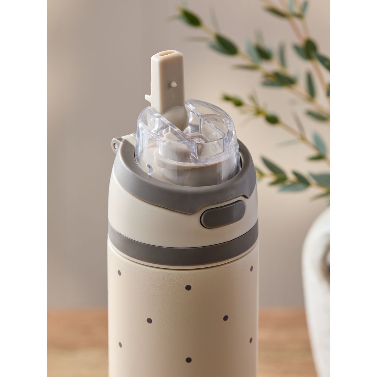 Gourde à pois paille ou goulot 700 ml crème, NEXT