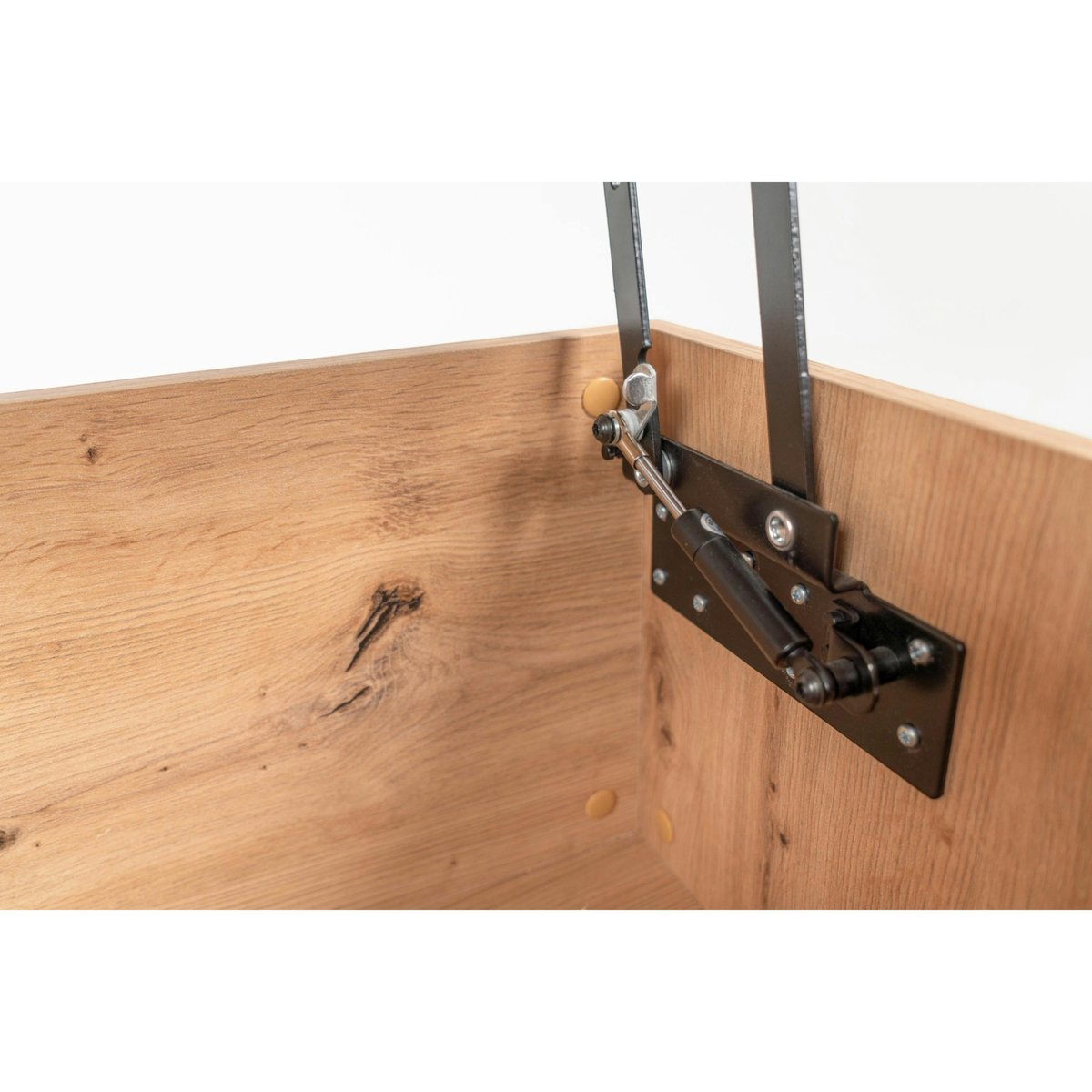 Table basse relevable effet bois avec rangement ALVA bois naturel, PIER IMPORT
