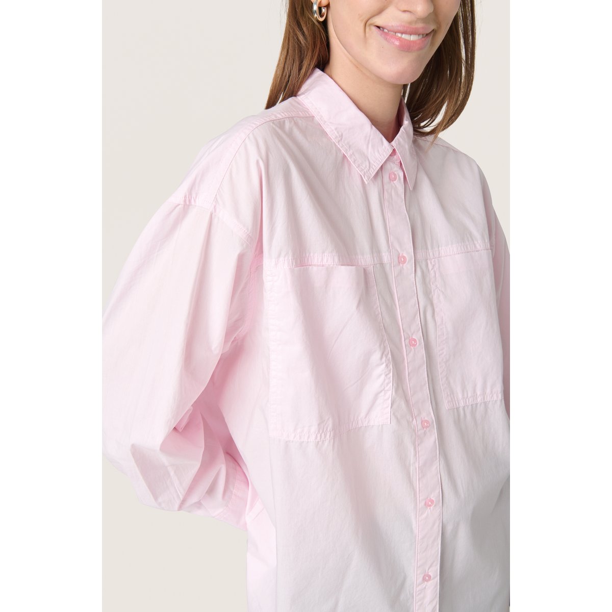 SOAKED IN LUXURY Chemise à manches longues SLCalico rose ballerina, SOAKED IN LUXURY