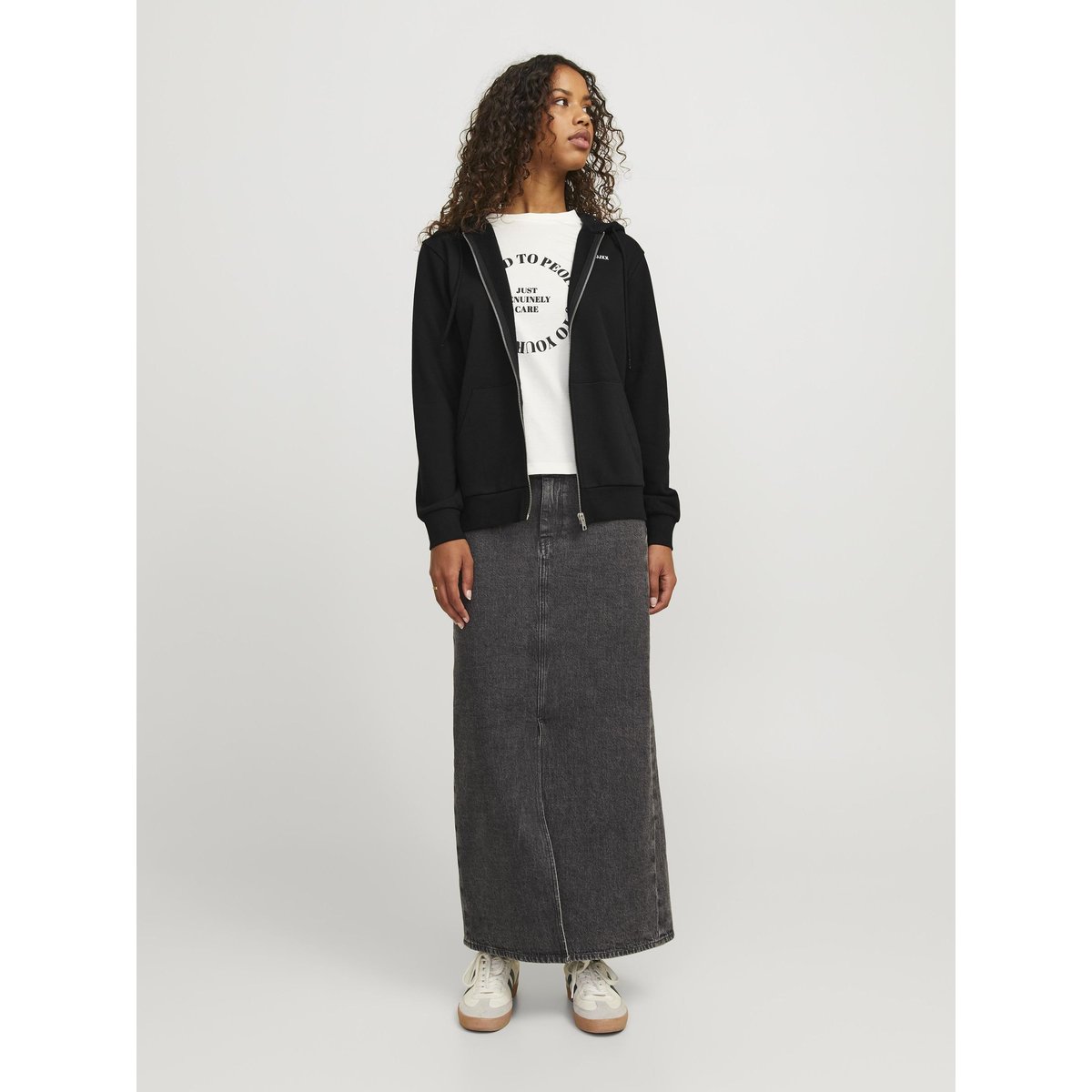 Sweat À Capuche Zippé black 1, JJXX