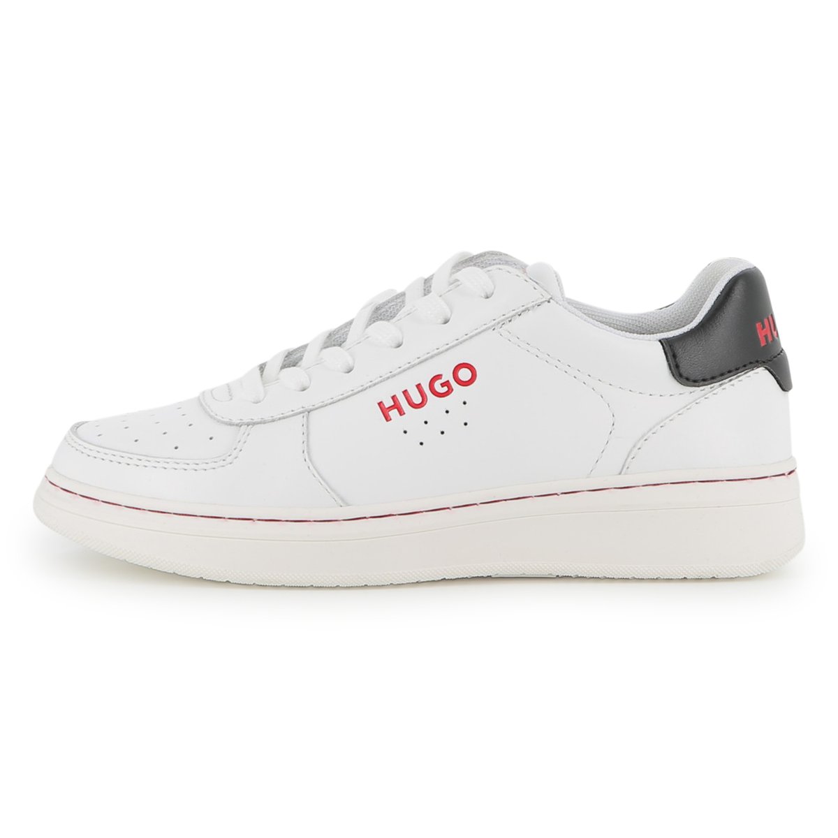 Baskets basse à lacets blanc, HUGO KIDSWEAR