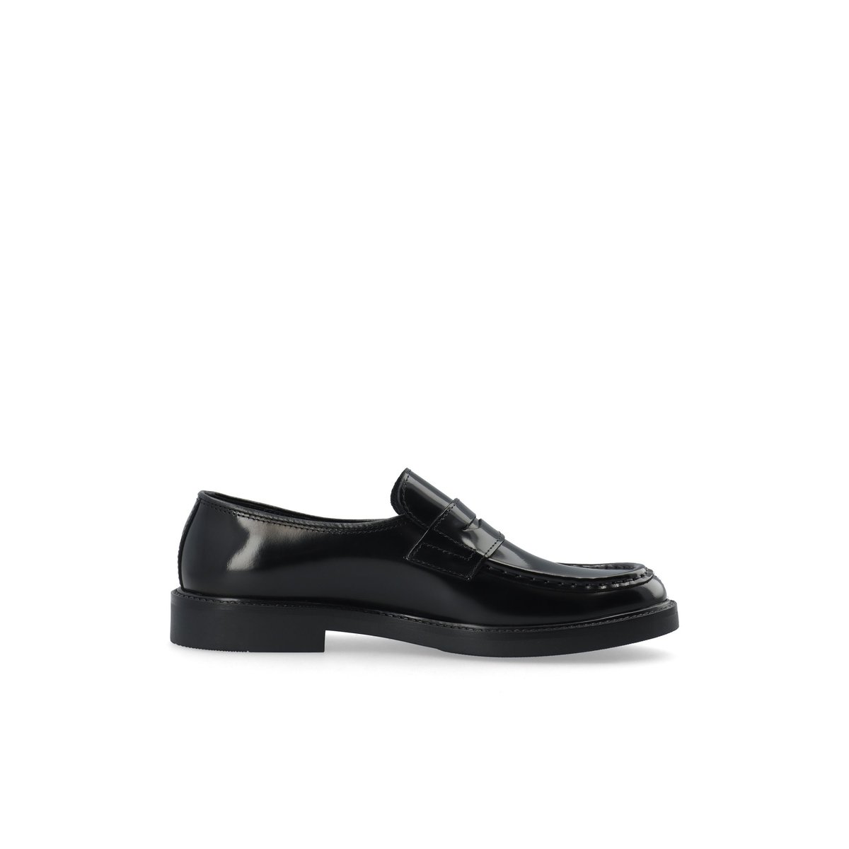 Mocassins En Cuir black1, BIANCO