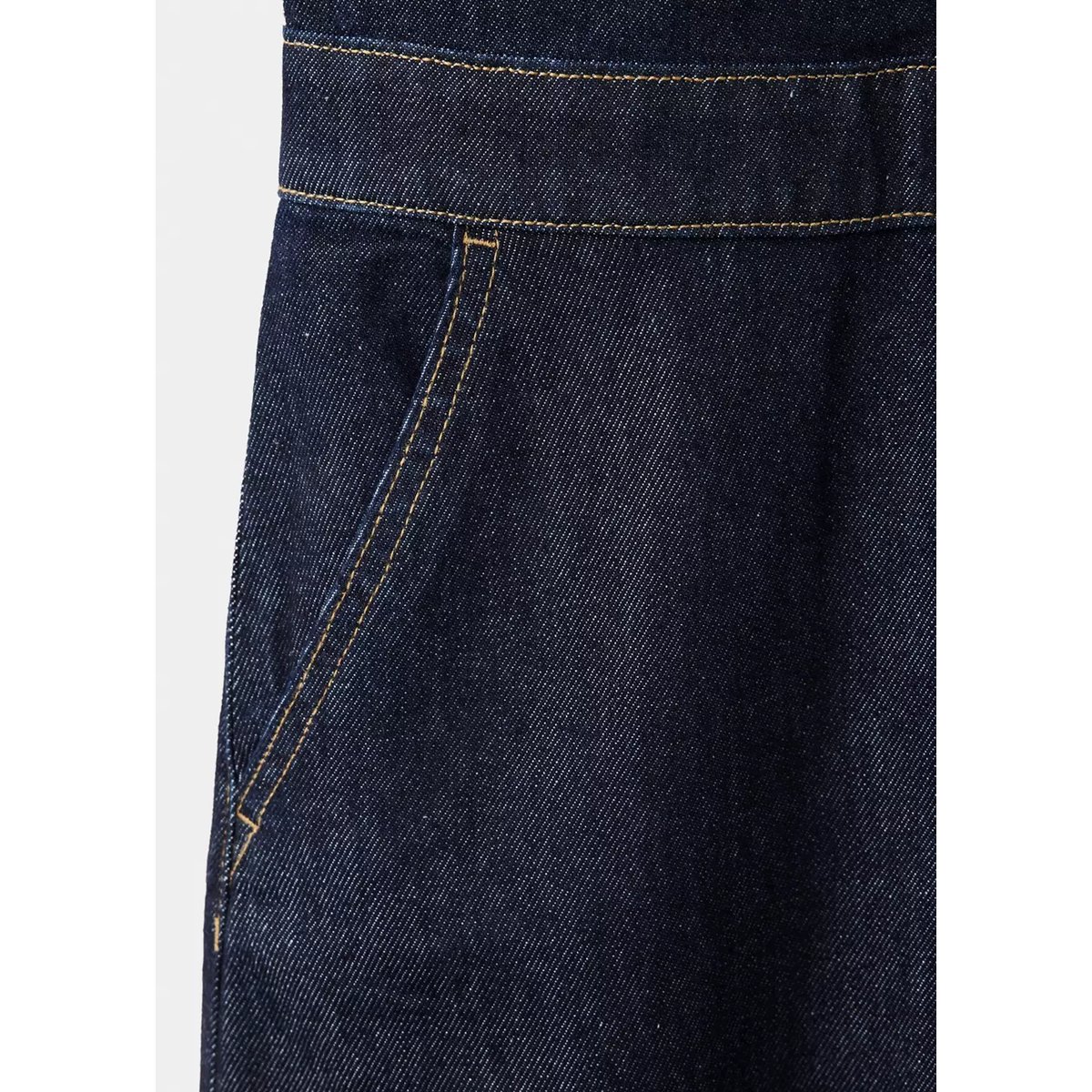 Combinaison en jean manches courtes bleu, MANGO
