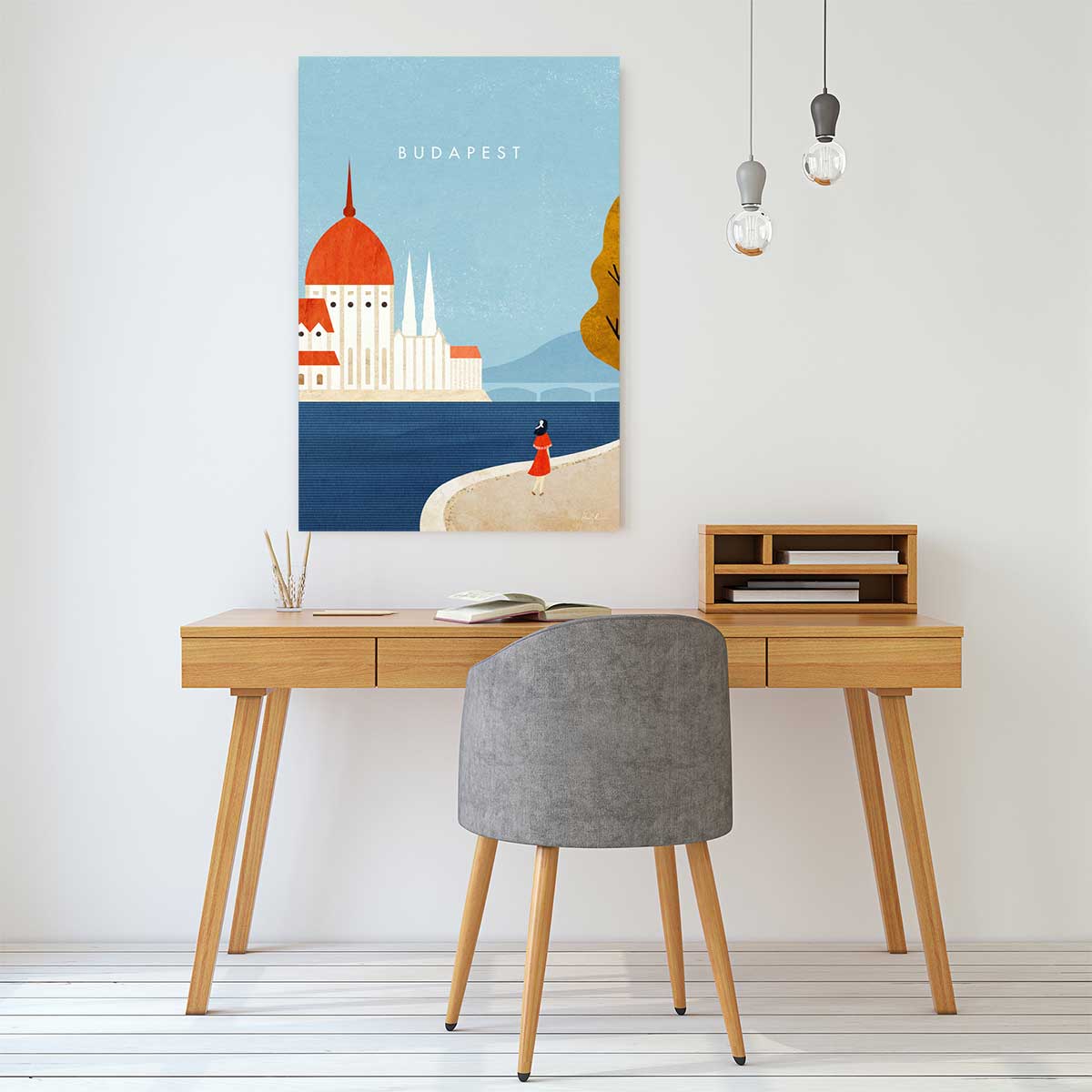 Tableau ville budapest toile imprimée, HEXOA