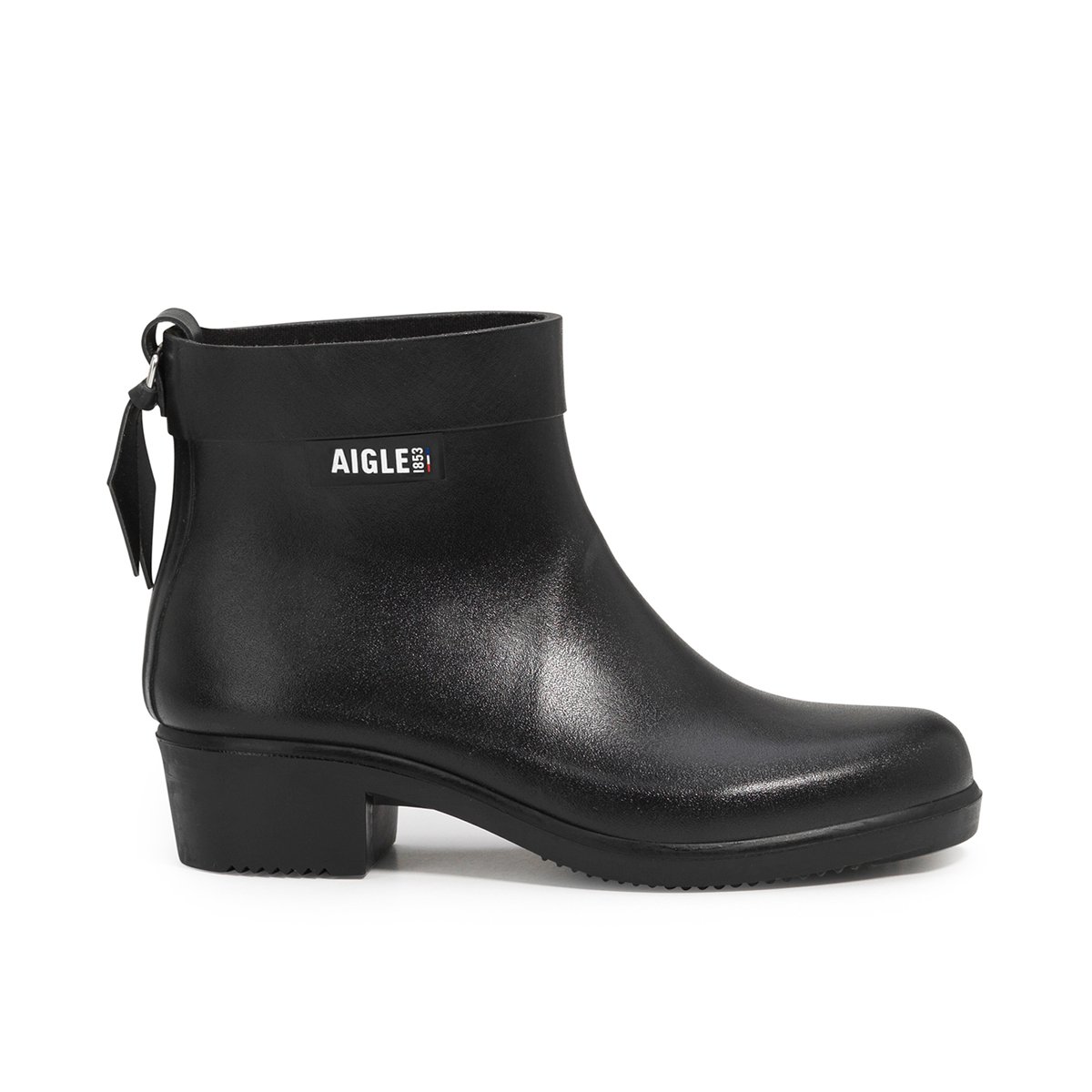 Bottines de pluie à talons MYRICA BOTTIL noir, AIGLE