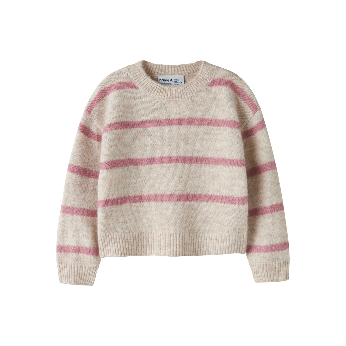 Pull En Maille blanc - peyote melange1, NAME IT
