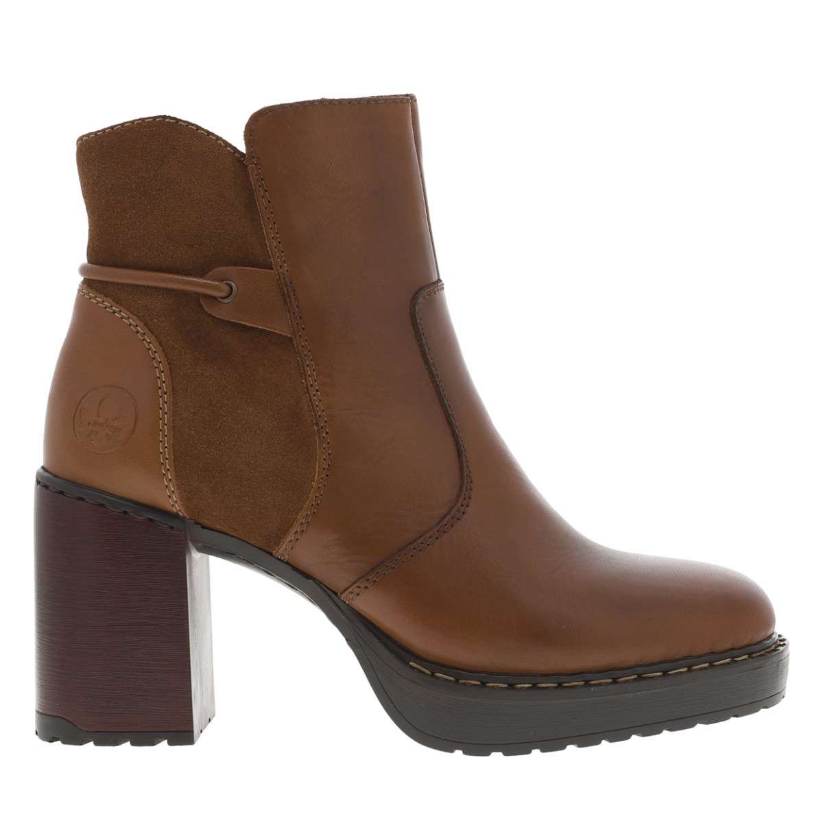 Boots a fermeture zippee femme dorking en cuir taupe Dorking La Redoute