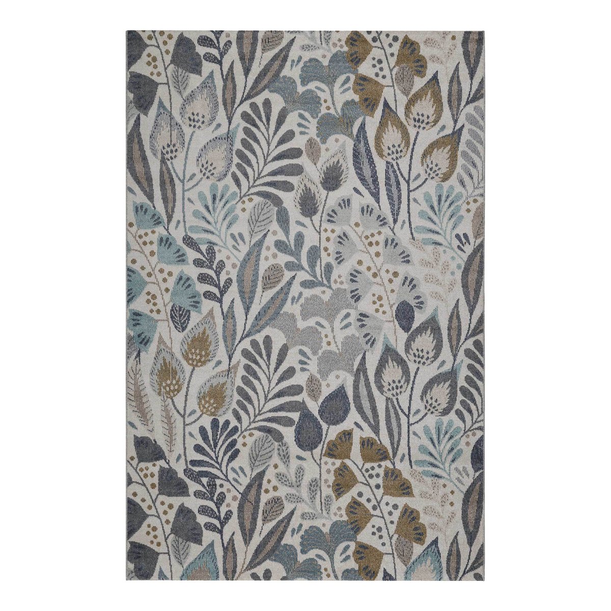 Tapis intérieur extérieur motif floral , Lilly bleu, ESPRIT