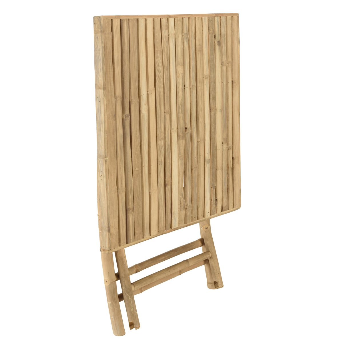 Lot de 2 chaises et 1 table pliantes en bambou CALVIA ecru, PIER IMPORT