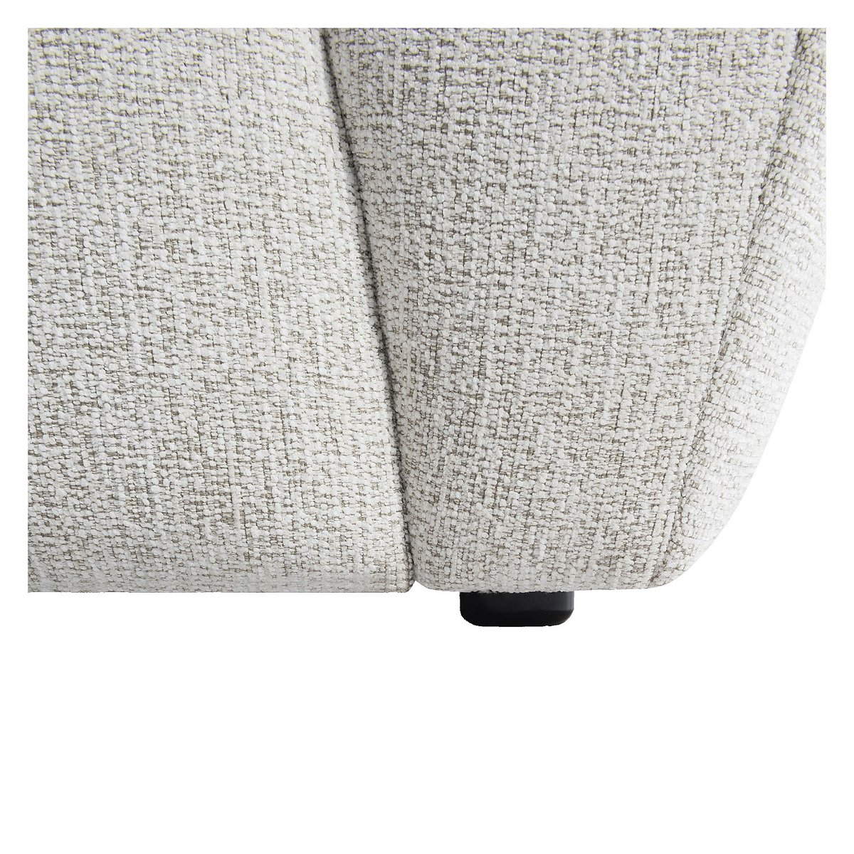 Canapé en tissu chenille AZALEE crème, HABITAT