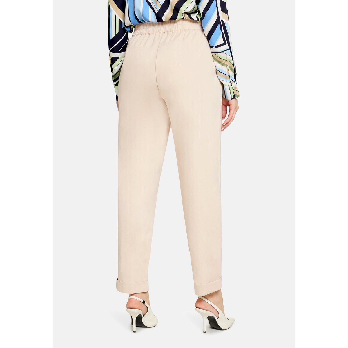 Pantalon à enfiler à poches extérieures gris, BETTY BARCLAY