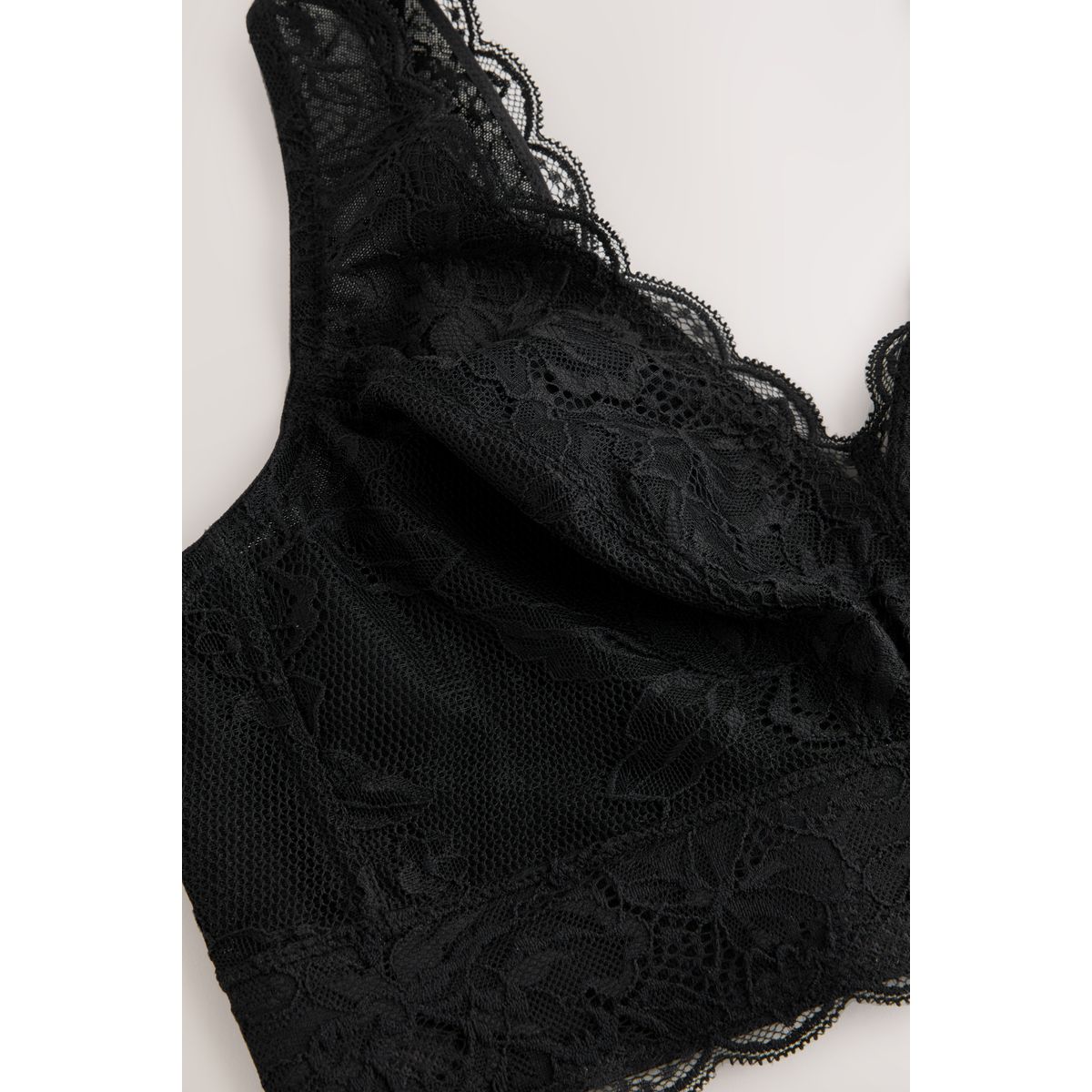 Soutien-gorge maintien intégral en dentelle noir, NEXT