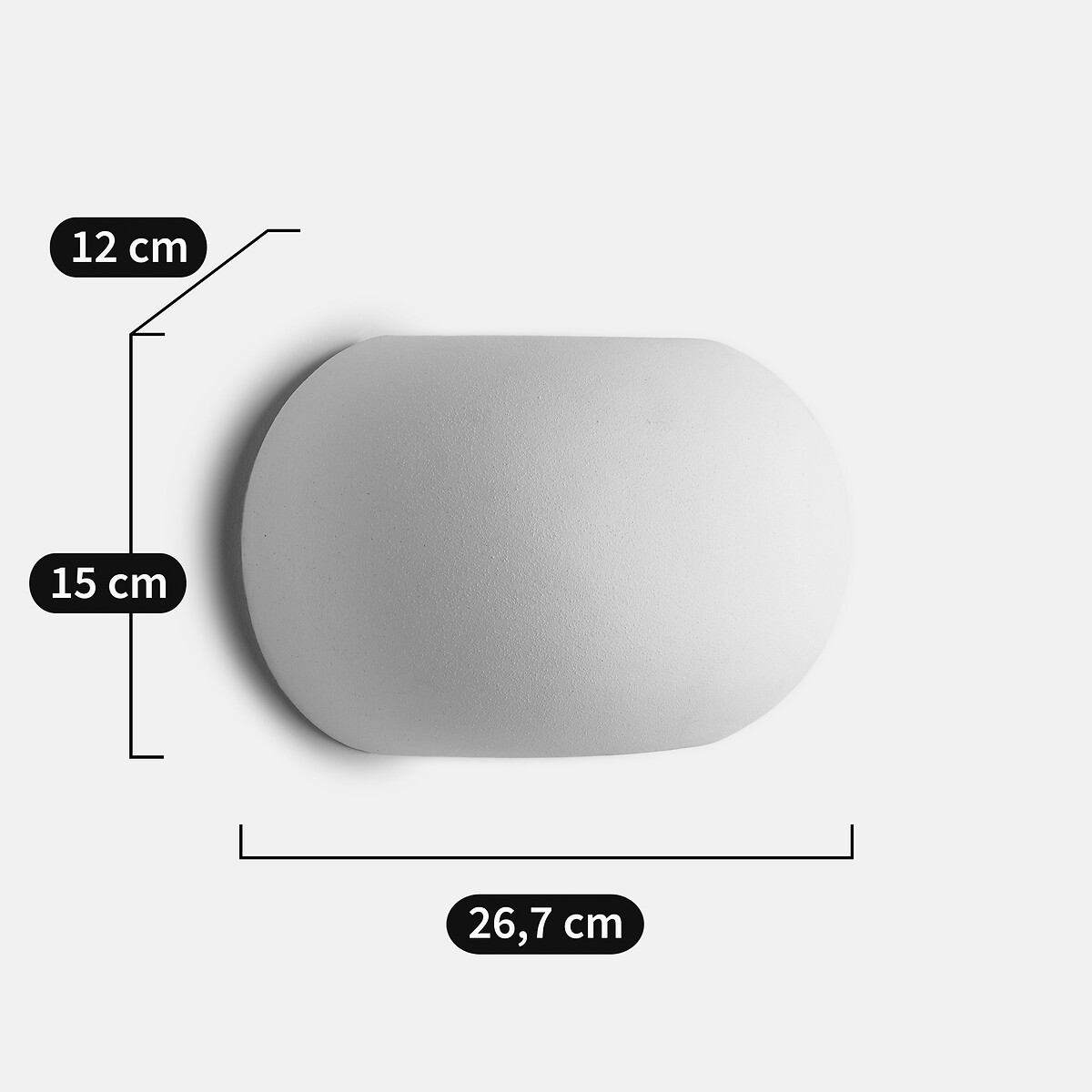 Keramische wandlamp, ODEA greige, LA REDOUTE INTERIEURS