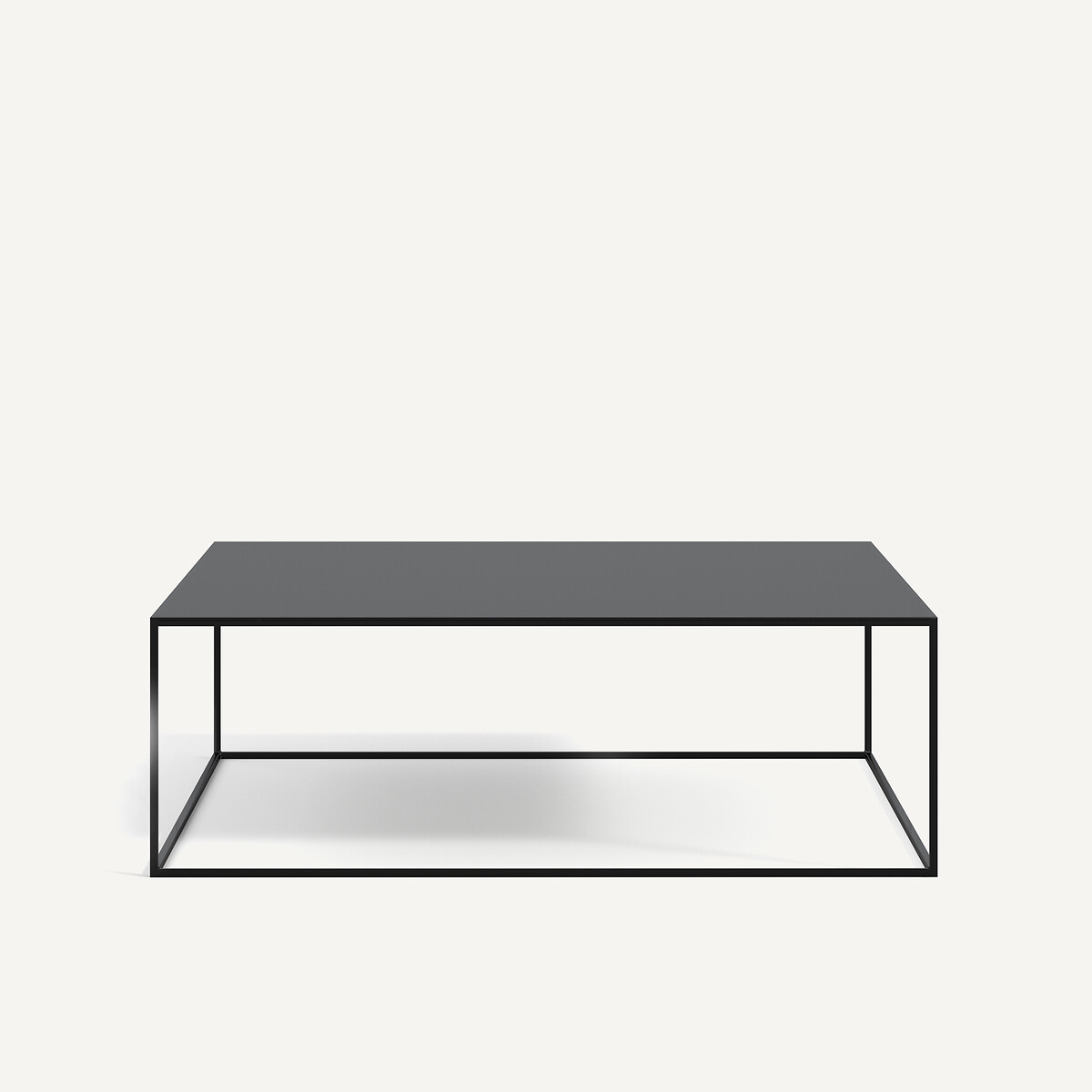 Table basse métal acier carrée, Romy noir, AM.PM