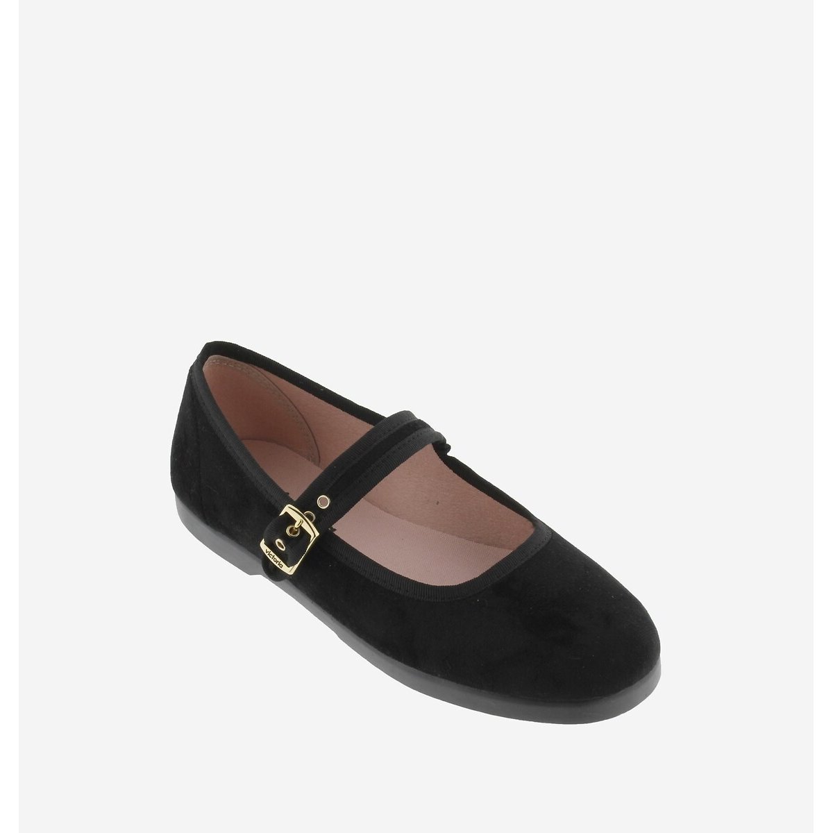 Ballerines talon plat noir, VICTORIA