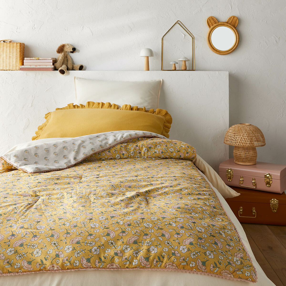 Édredon coton lavé, Rosalie multicolore, LA REDOUTE INTERIEURS