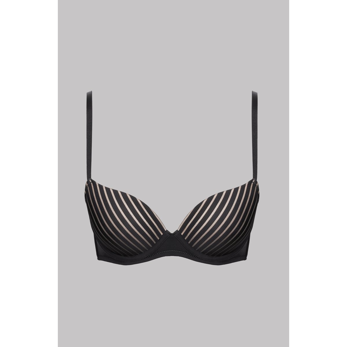 Soutien-gorge push up BANDE À PART noir, MAISON CLOSE