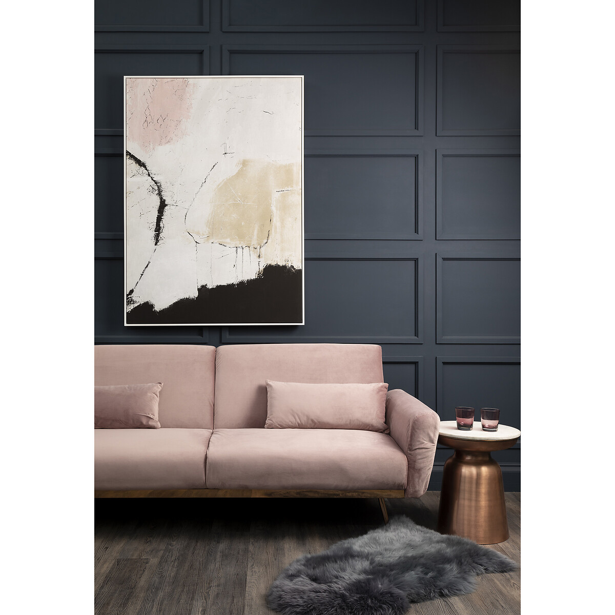 Natural Pink Classic Framed Wall Art cream, FIFTY FIVE SOUTH