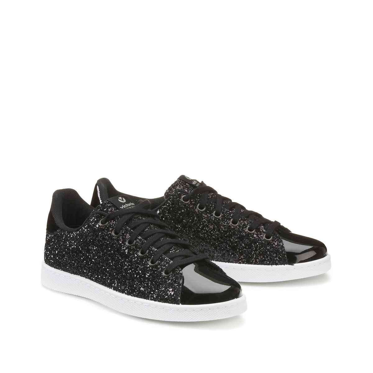 Baskets Deportivo Glitter noir, VICTORIA