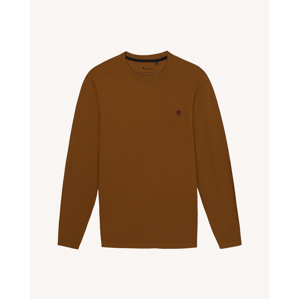 T-shirt coton BAILLY rouille, FAGUO