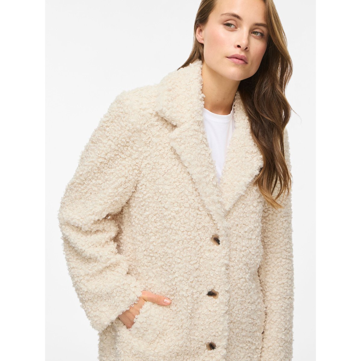 Manteau En Peluche birch, VILA