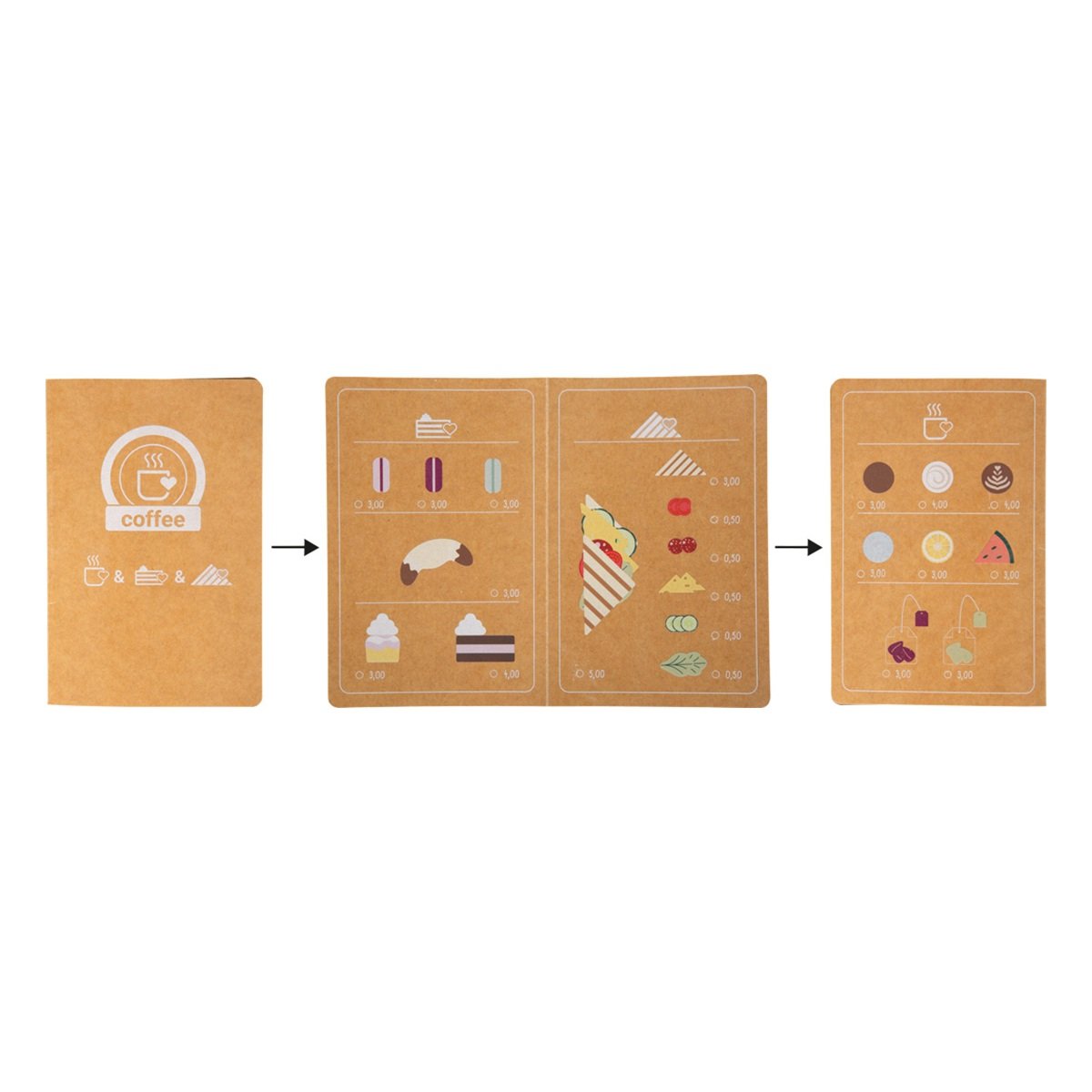 Set de café barista marron, SMALL FOOT COMPANY