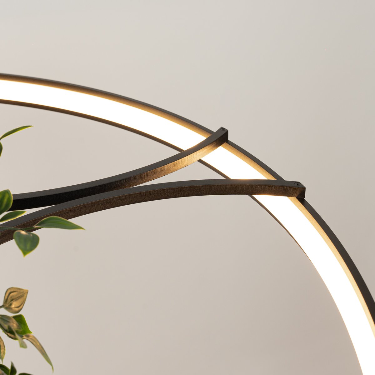 Lustre Aluminium Noir LED 1 Rio Bio noir, EDEN