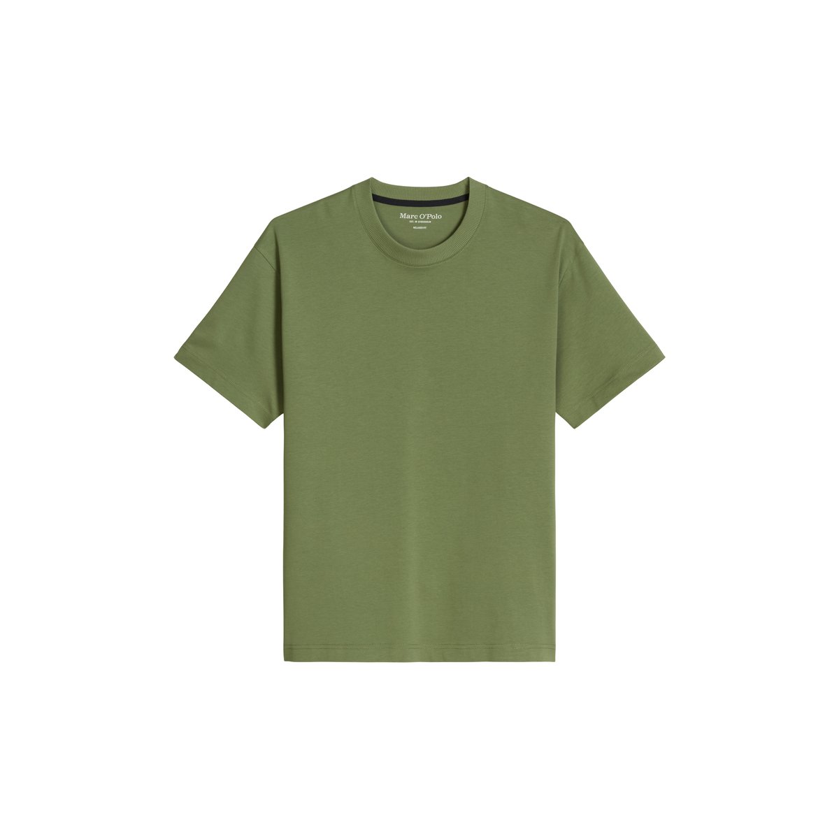 T-shirt loose en jersey de coton bio épais vert, MARC O'POLO