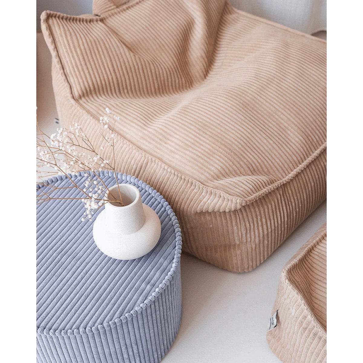 Fauteuil Pouf Enfant en Velours Côtelé brown sugar, WIGIWAMA