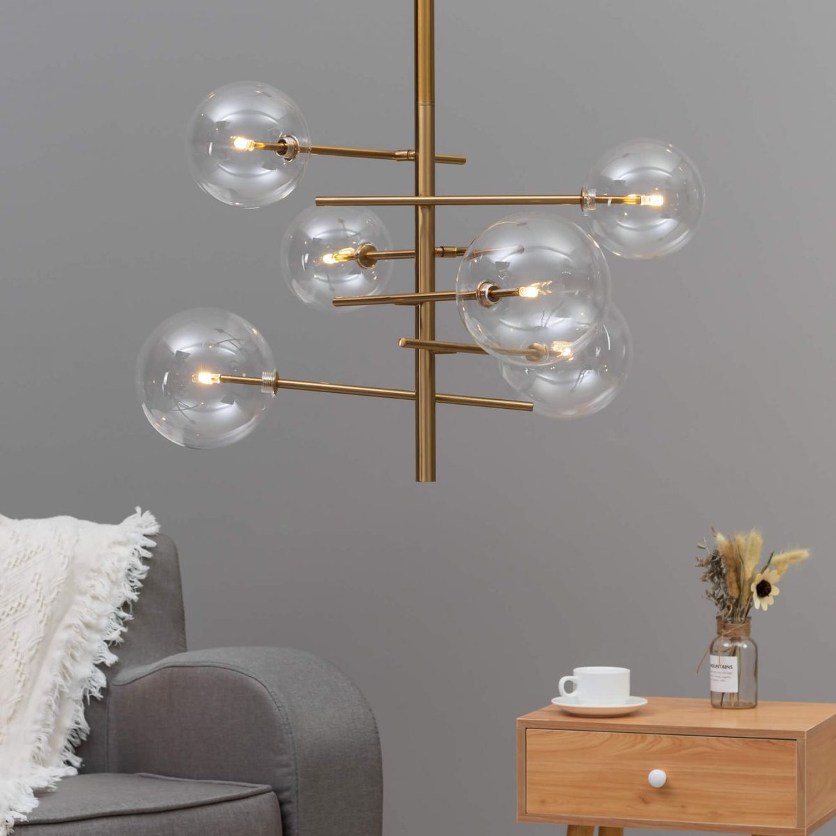 Suspension chic et imposante - OSAM laiton, KOSILUM