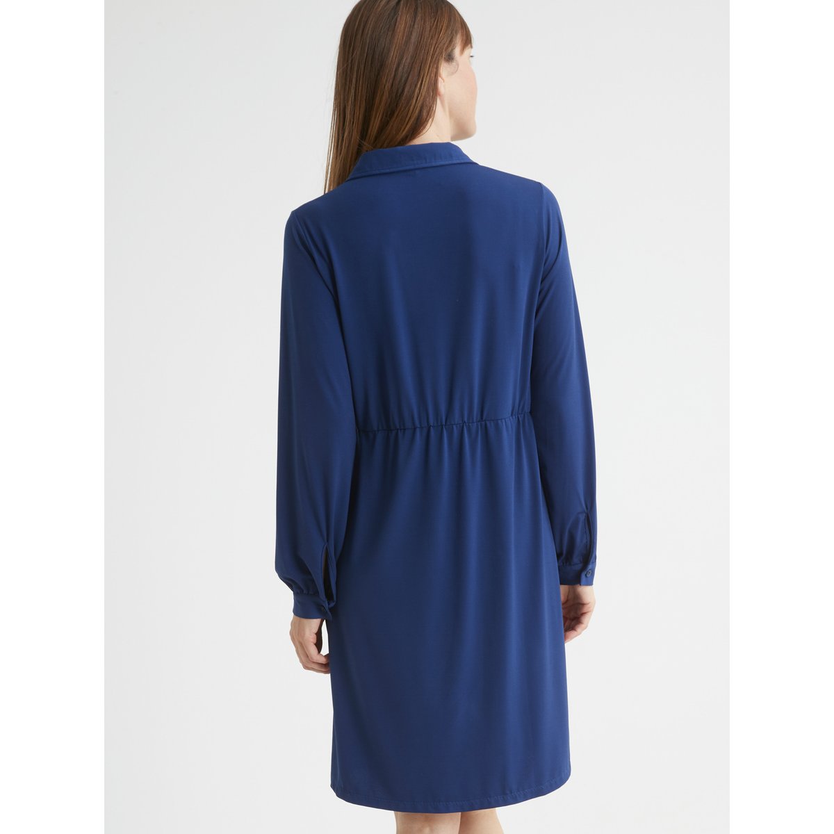 Robe en maille effet noué marine, DAXON