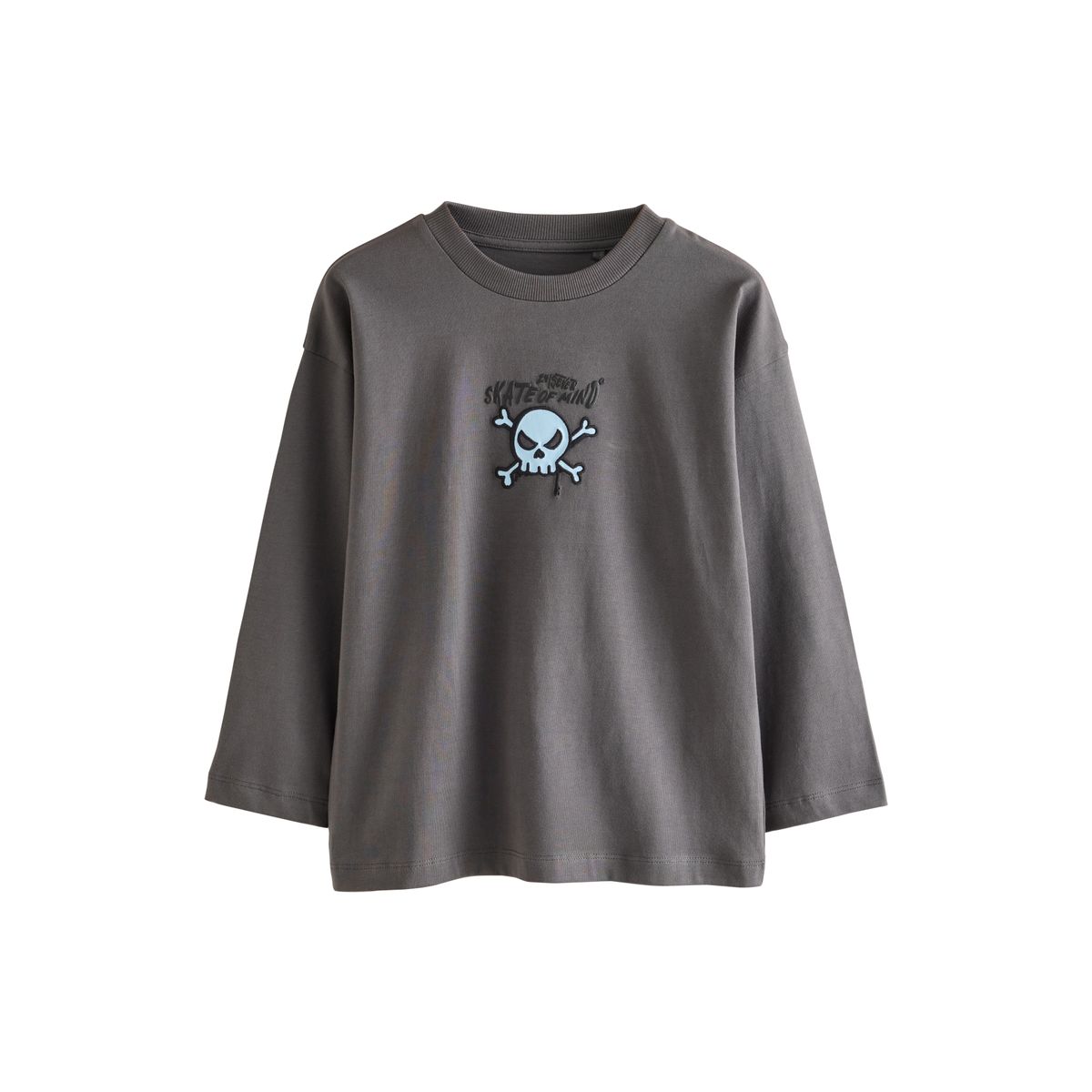 T-shirt décontracté à motif, lot de 3 pierre/kaki/charbon, NEXT