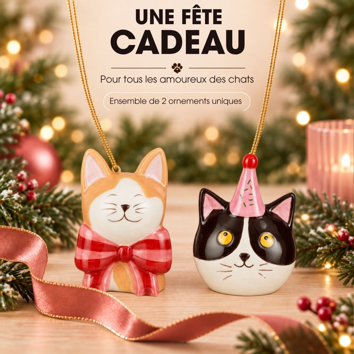 Boule de Noël multicolores, MICA DECORATIONS