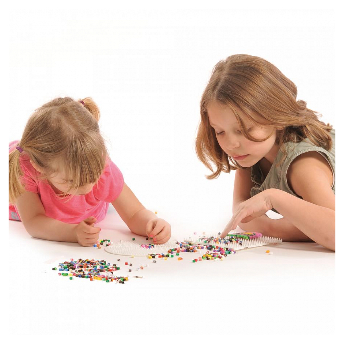 Pot rose 4000 perles plastique Midi beige, HAMA