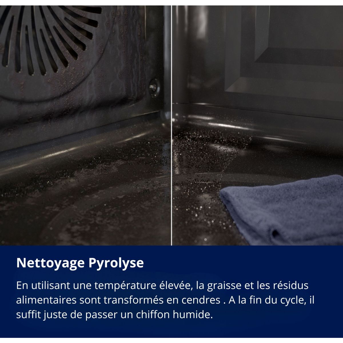 Four encastrable EOH4P46BX0 - Chaleur tournante - Pyrolyse - Porte froide couleur unique, ELECTROLUX