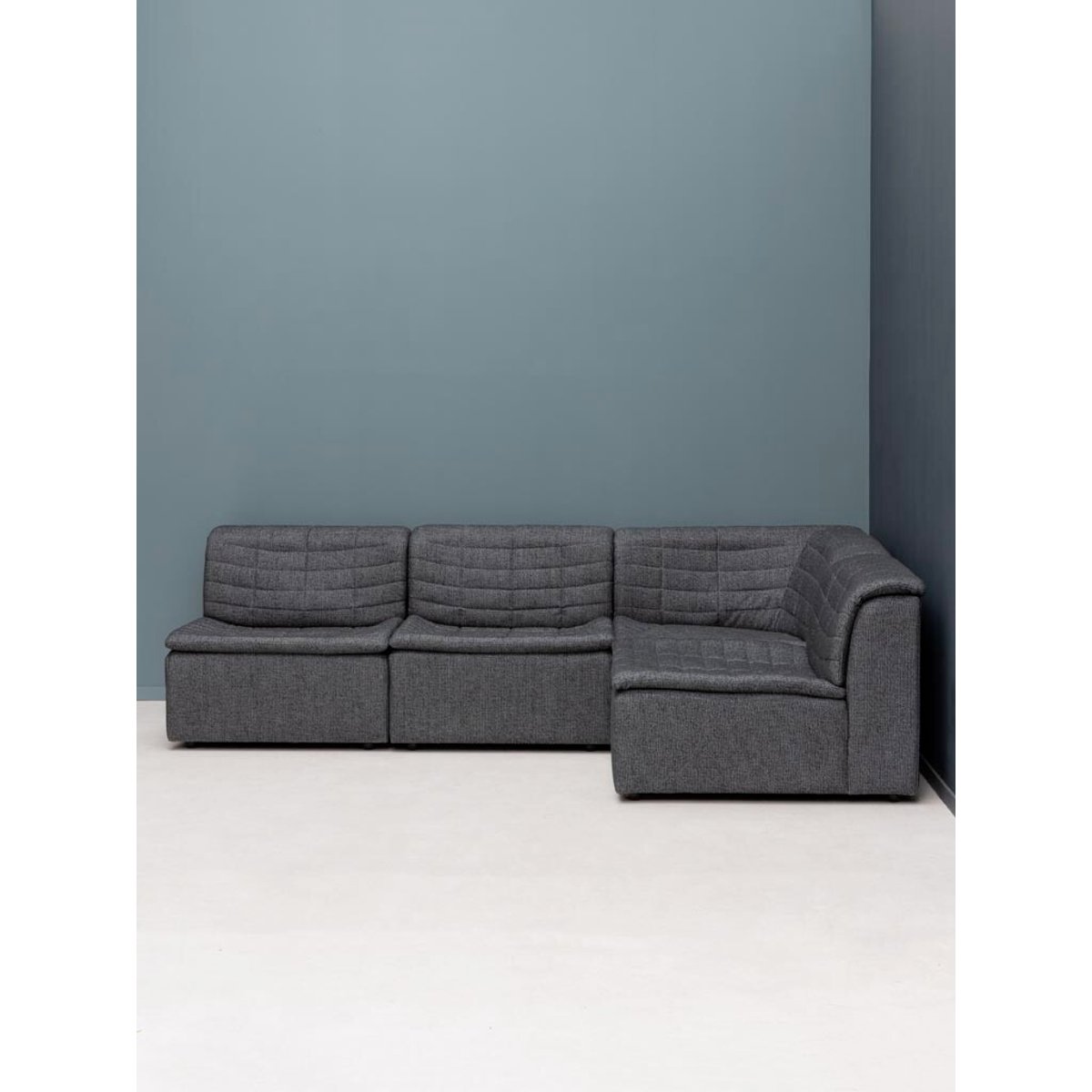 Élément d'angle en tissu CLIDE gris, CHEHOMA