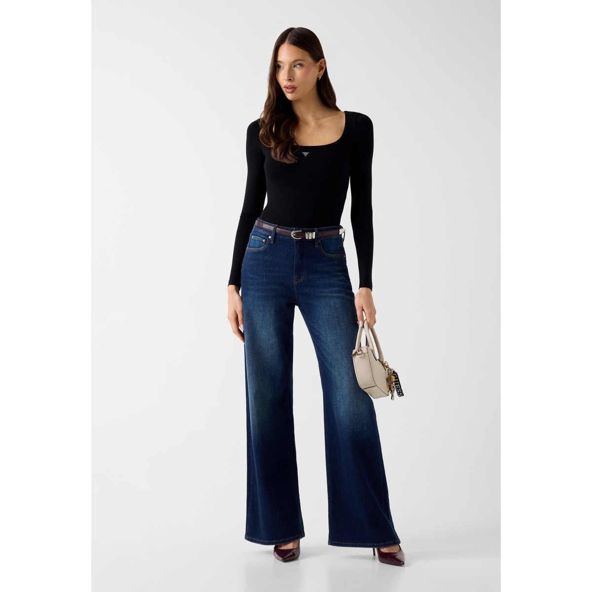 Body En Mélange De Viscose noir, GUESS