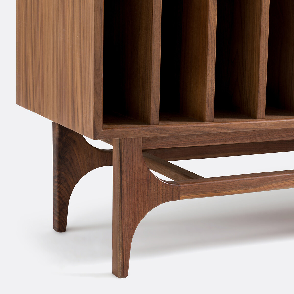Meuble vinyles noyer, Larsen noyer, LA REDOUTE INTERIEURS