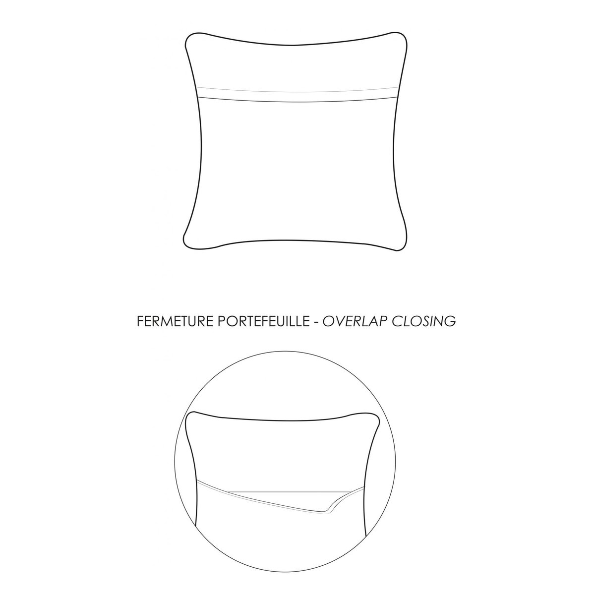Coussin Maia carbone, VIVARAISE
