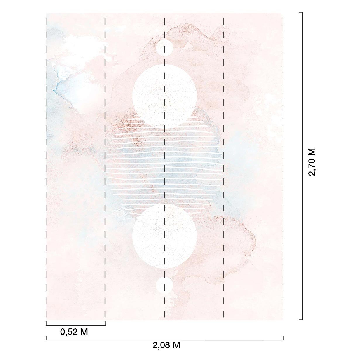Papier peint effet aquarelle intissé, HEXOA