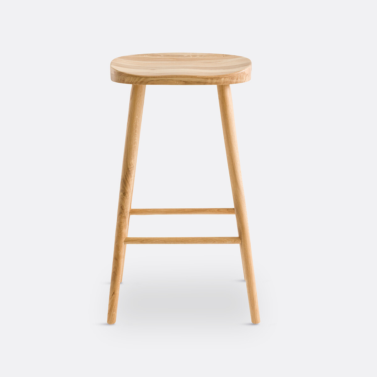 Dragy 68cm High Solid Oak Bar Stool oak, LA REDOUTE INTERIEURS